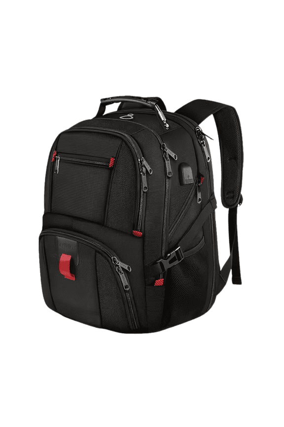 Extra Large Travel Laptop Backpack 13.2 Gallon | Airline Approved Business Backpack with USB Charging Port | Fits 17 Inch Laptop, Multi-Pocket Work & Travel Backpack for Men & Women Black