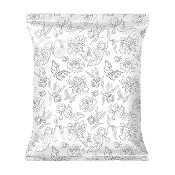 Extra Large Vacuum Storage Bag, Transparent Clothes Storage Bag, Durable Polyester Compression Bag for Bedding Comforters Blankets, Portable Reusable Space Saver Organizer