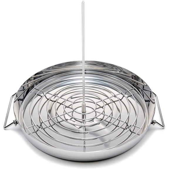 Extra Large Vertical Griller Powered by Trompo King for Tacos Al Pastor, Shawarma, Kebabs, Gyro, Vertical Stand with 3 Sized Spikes