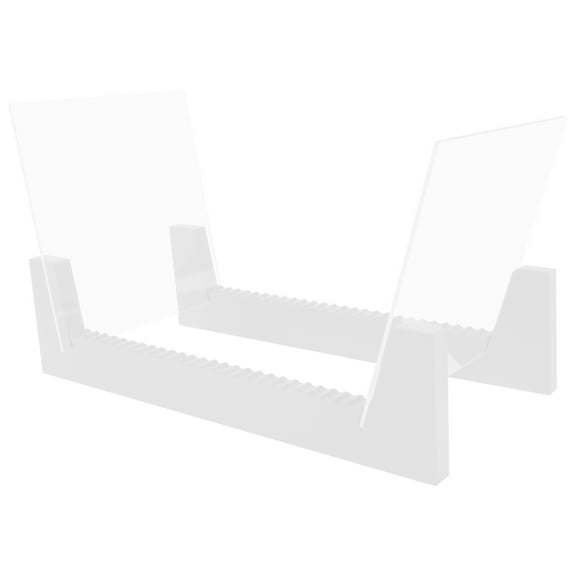 Extra-Large Vinyl Record Storage Holder Modern Album Display Solid Wood Stand with Black Metal Rack Home Decor Organizer for Vinyl Record, Holds up to 75 Albums, 13.5''L x 7.5''W x 7''H