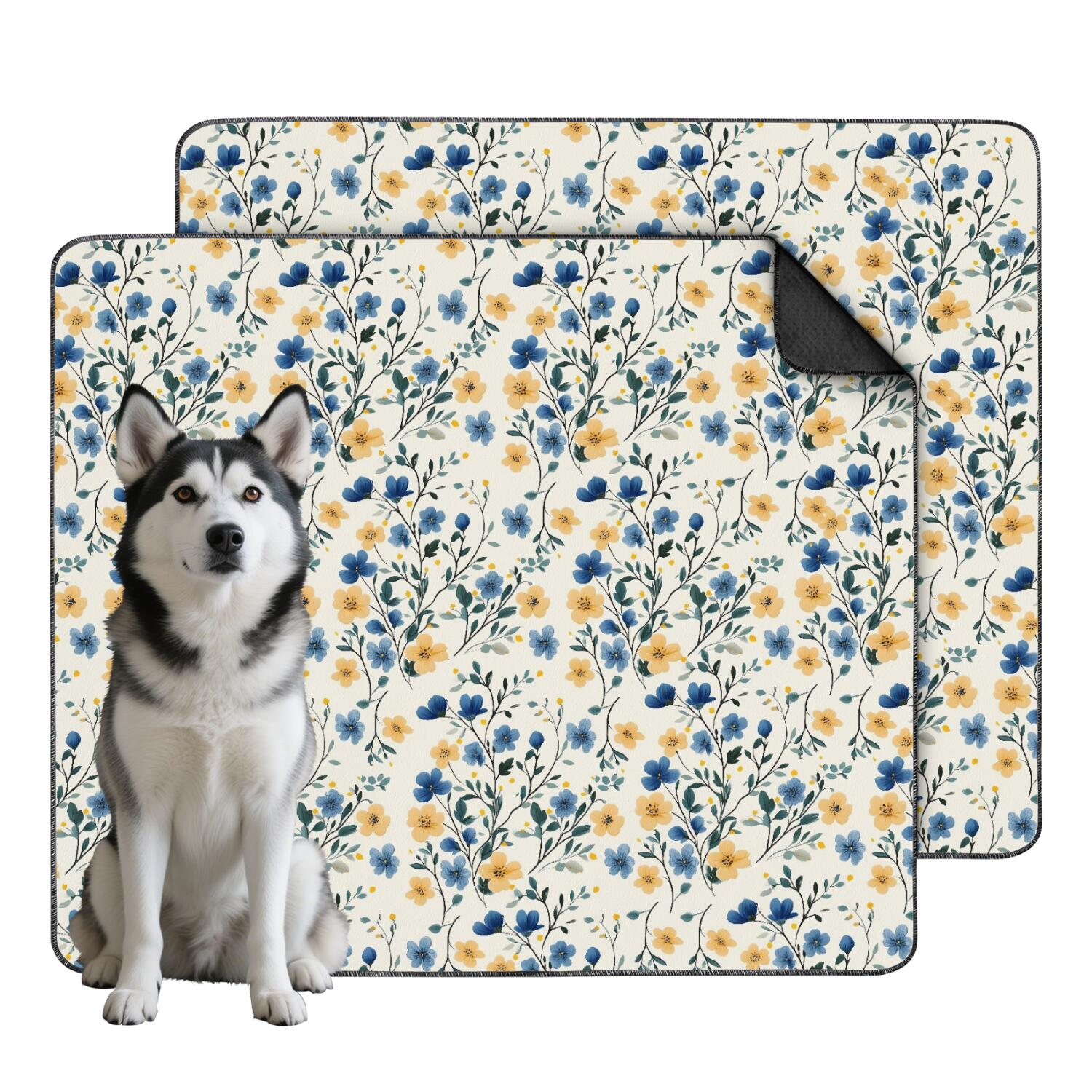 Extra Large Washable Puppy Pads 35x41 Inches, 2-Pack Floral Pet ...