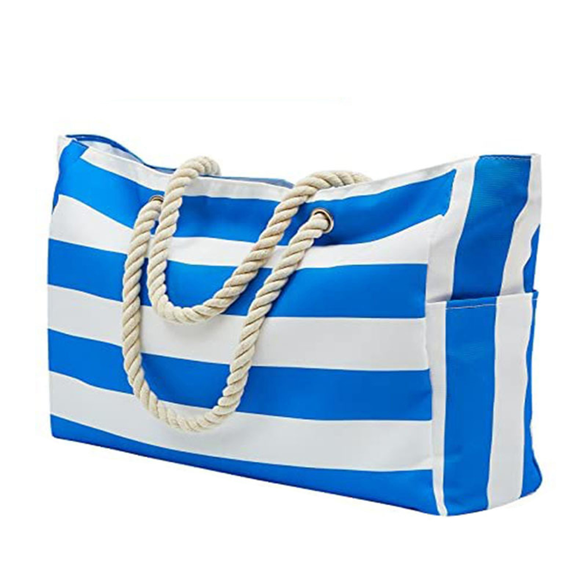 Extra Large Waterproof Beach Bag with Side Pockets for Beach Holiday