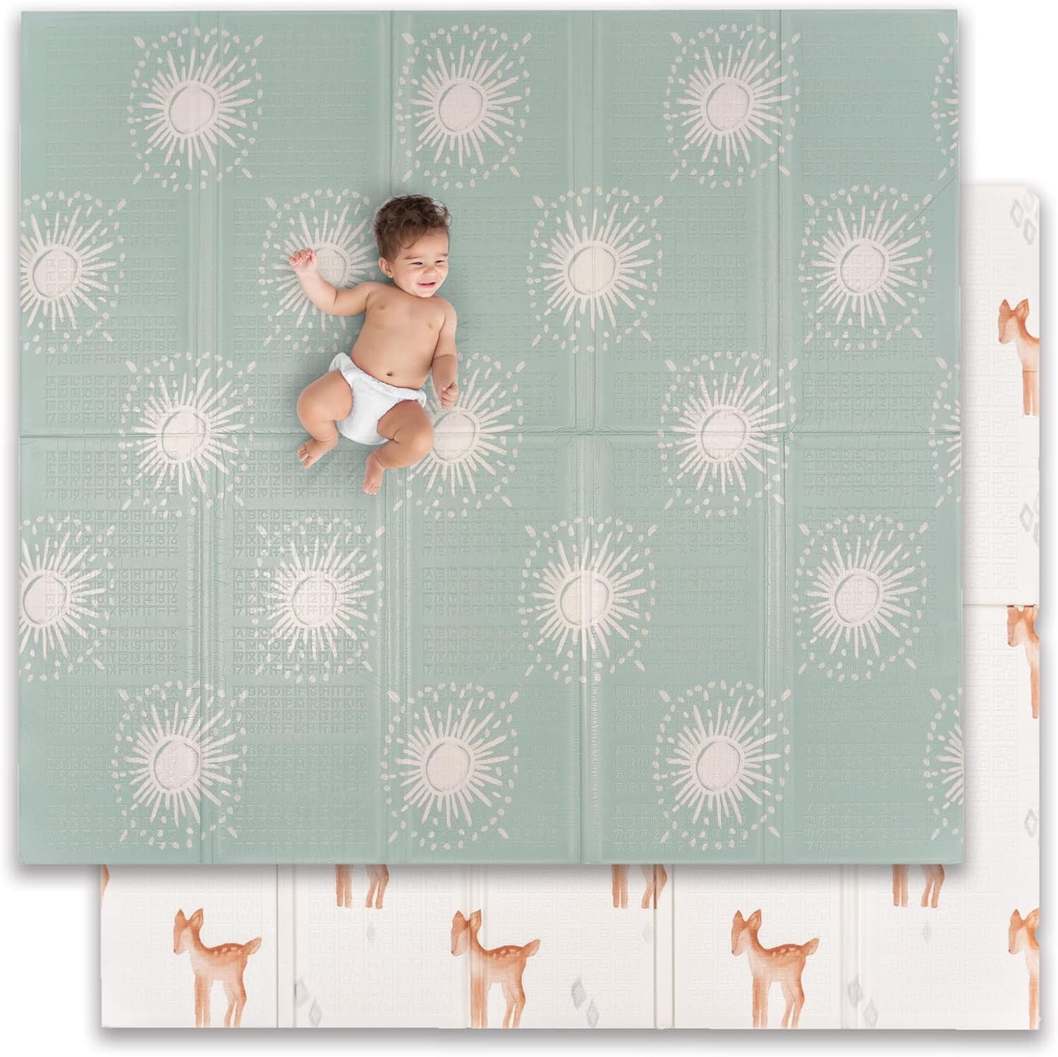 Extra Large Waterproof Foam Padded Play Mat for Infants, Babies, Toddlers, Play Pens Tummy Time