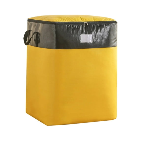 Extra Large Waterproof Moving Storage Bag, Heavy Duty Packing Tote with Zipper & Reinforced Handles for Clothes, Bedding, Travel Storage