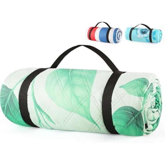 Extra Large Waterproof Picnic Blanket Foldable Sandproof Beach Blanket 5 Layer Machine Washable Soft Outdoor Mat for Camping Grass Park Stadium