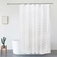 thumbnail image 1 of Extra Large Waterproof Plastic Shower Curtain, 70.87x78.74inch Mildew-Proof Bathroom Liner with Grommets, Transparent Design with Starfish Pattern, Easy to Clean and Install, 1 of 4