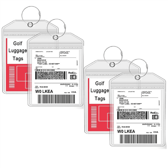 Extra Large Waterproof Travel Tag Set Travel Golf Luggage Tags Golf Bag