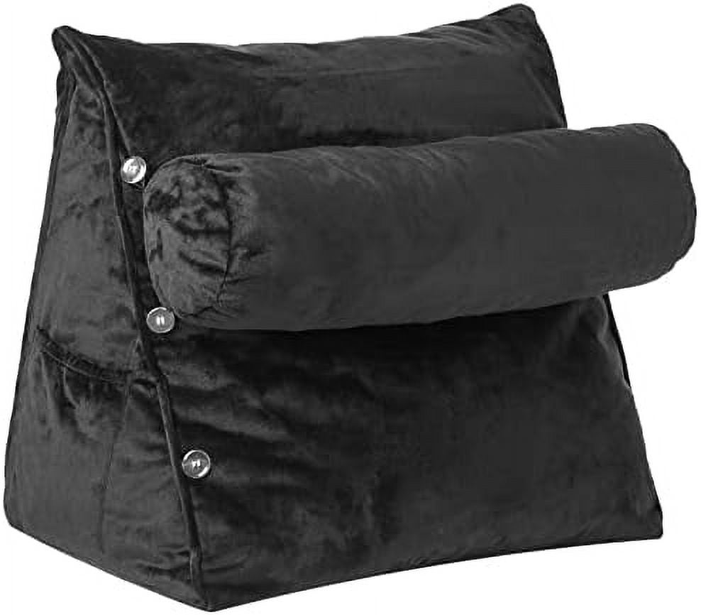 Extra Large Wedge Shaped Reading And TV Pillow With Adjustable Neck