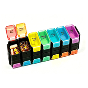 Extra Large Weekly Pill Organizer 2 Times a Day - XL Pill Case Am Pm - Big Pill Box 7 Day Oversized Daily Vitamin Organi