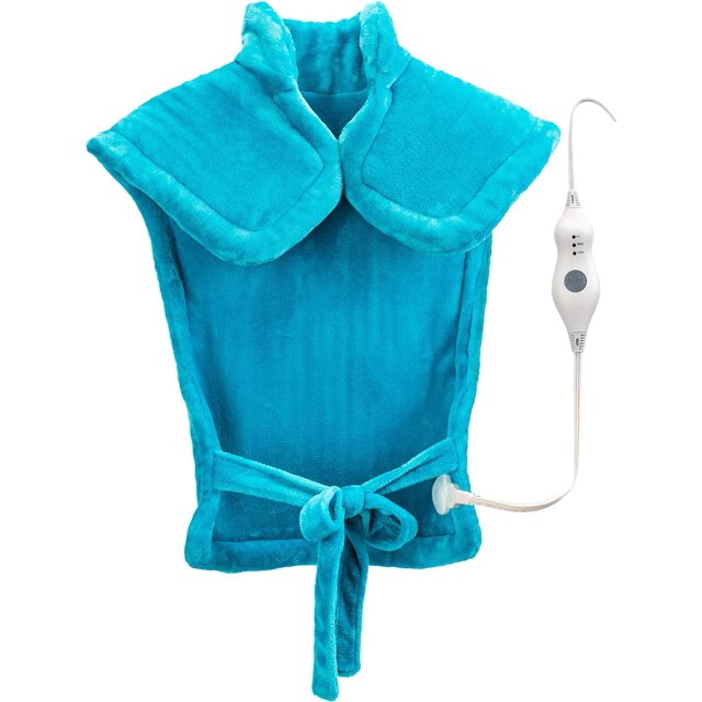 Extra Large Weighted Heating Pad for Back Pain Relief and Cramps XL 24' x33'' Electric Heat