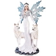 thumbnail image 1 of Pacific Trading Extra Large White Tribal Fairy with Wolves Statue Finish Made of Polyresin, 1 of 1