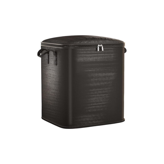 Extra Large Woven Storage Bag for Clothing and Quilts, Heavy Duty Moving Packing Tote with Zipper Top, Durable Collapsible Bag for Seasonal Storage College Moving and Home Organization