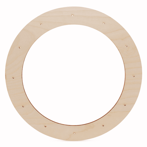 Extra-Large Wreath Frame 18-inch Diameter, Pack of 1 Wood Wreath Forms, Wood Rings for Crafts & Door Wreath With Lights, by Woodpeckers