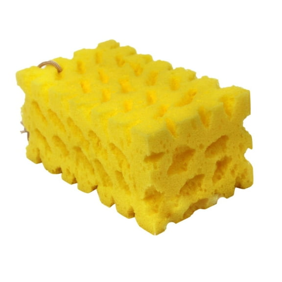 Extra Large Yellow Car Washing Sponge Soft and Absorbent Durable and Easy to Clean 6.7 x 4 x 2.9 inches in Size 25g in Weight