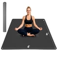 thumbnail image 1 of Extra Large Yoga Mat 72"x48" (6'x4') - 1/4" Thick Non-Slip TPE Exercise Mat - Extra Wide Large Workout Mat for Home Gym Flooring, Pilates, Yoga, Fitness - Durable & Eco-Friendly, 1 of 7