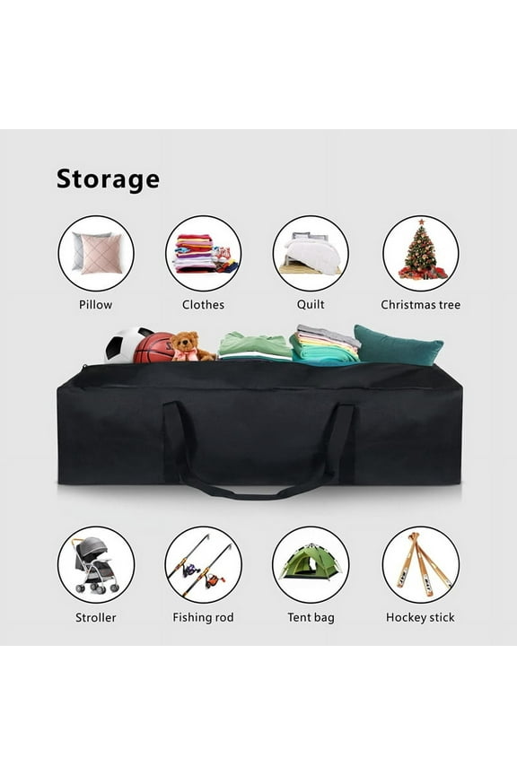 Extra Large Zippered Duffel Bag for Travel Camping Sports Equipment Storage, Waterproof Foldable Luggage Bag