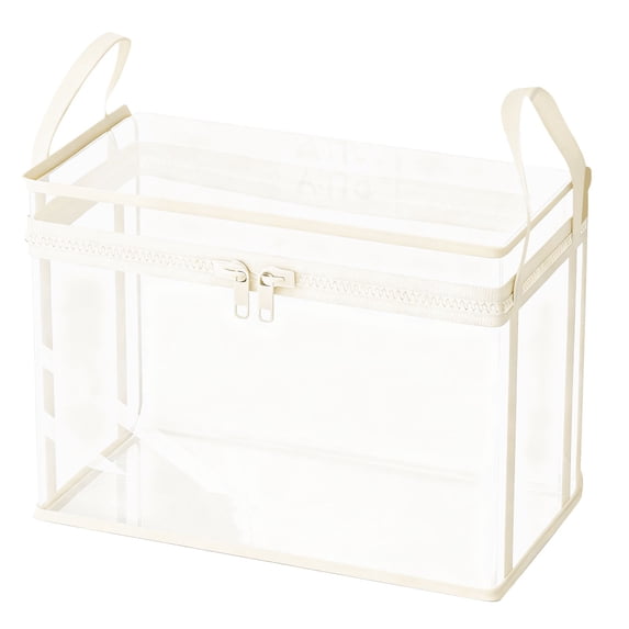 Extra Large Zippered Storage Bag Portable Fabric Storage Container with Handles for Bedding Seasonal Clothes Blankets Home Organization