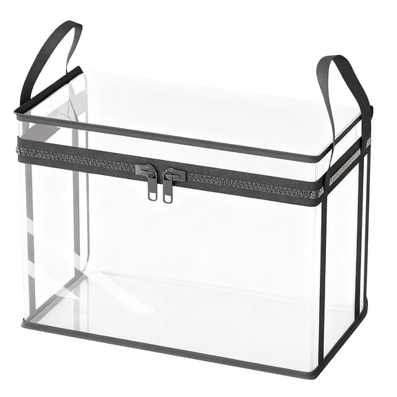 Extra Large Zippered Storage Container with Handles for Home Organization and Seasonal Bedding Items