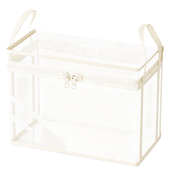 Extra Large Zippered Storage Container with Handles for Home Organization and Seasonal Bedding Items