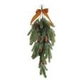 thumbnail image 1 of Extra Length Artificial Christmas Teardrop Swag, 27.56" Pine Needles Teardrop Door Swag, Christmas Greenery Teardrop Wreath for Xmas Door Table Mantle Fireplace Indoor Outdoor Decor, 1 of 8