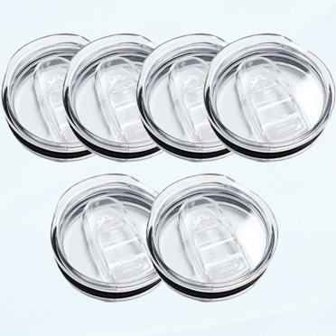 2-Pack Clear Slide Lock Replacement Lids For 20 Oz Skinny Tumblers – Spill Proof