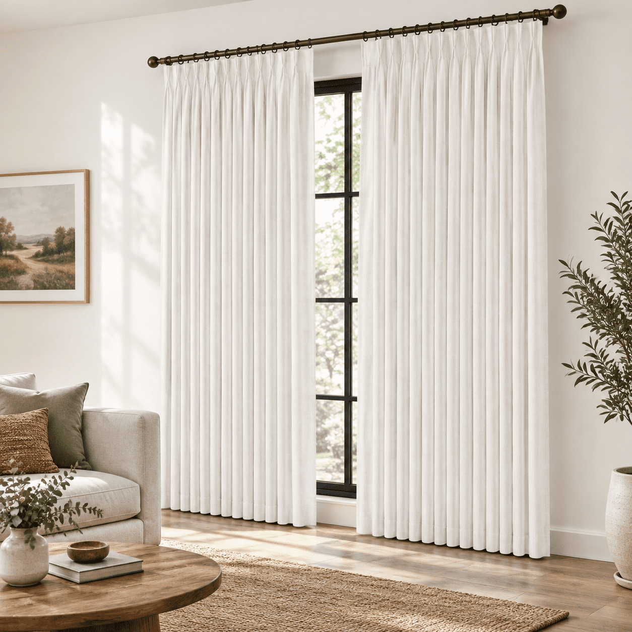 Extra Long 120 Inchblackout Large High Ceiling To Floor Curtains