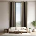 thumbnail image 1 of Extra Long 15 FT Blackout Curtain, Antique Bronze Grommet Tall Curtain for High Ceiling or Long Window, 2 Story Curtain for Living Room (1 Panel, 52" W x 180" L, OLIVE), 1 of 5