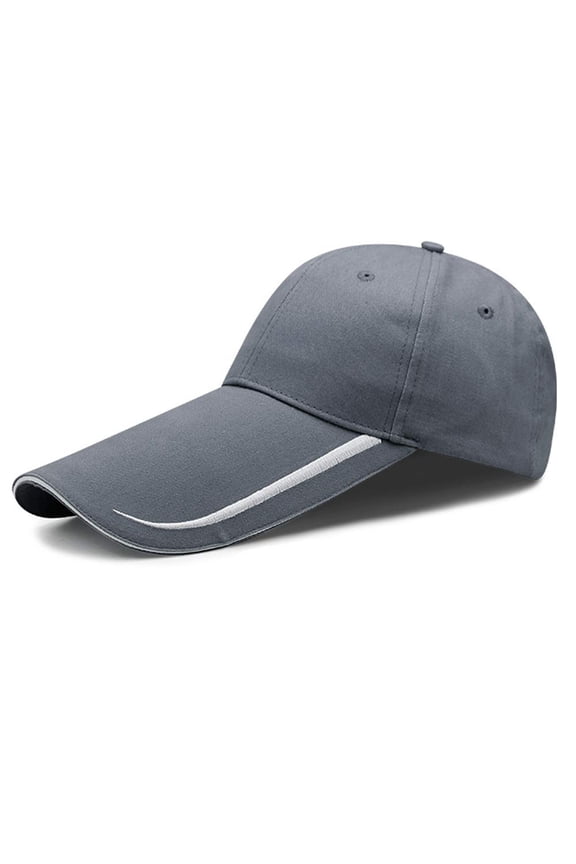 Extra Long Bill 100% Washed Cotton Baseball Cap Lengthened Brim Sun Protection Hat Long Large Bill Cap Navy
