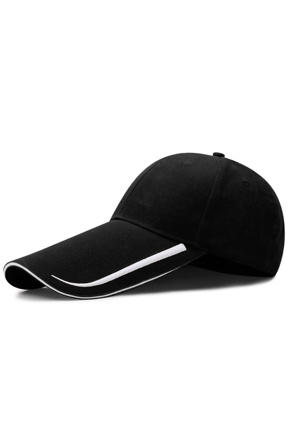 Extra Long Bill 100% Washed Cotton Baseball Cap Lengthened Brim Sun Protection Hat Long Large Bill Cap