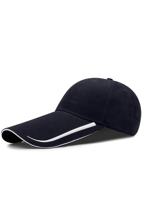 Extra Long Bill 100% Washed Cotton Baseball Cap Lengthened Brim Sun Protection Hat Long Large Bill Cap
