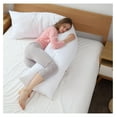 thumbnail image 1 of Extra Long Body Pillow for Side Sleeper, Pregnancy, Neck and Shoulder Support - Zippered Cover (19" x 90"), 1 of 5