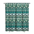thumbnail image 1 of Extra Long Boho Shower Curtain 72x84 Inches - Vintage Floral & Tropical Leaves Pattern, Waterproof Bohemian Bathroom Decor with 12 Hooks, Tribal Rustic Style, 1 of 5