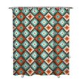 thumbnail image 1 of Extra Long Boho Shower Curtain 72x84 Inches - Vintage Floral & Tropical Leaves Pattern, Waterproof Bohemian Bathroom Decor with 12 Hooks, Tribal Rustic Style, 1 of 5