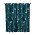 thumbnail image 1 of Extra Long Boho Shower Curtain 72x84 Inches - Vintage Floral & Tropical Leaves Pattern, Waterproof Bohemian Bathroom Decor with 12 Hooks, Tribal Rustic Style, 1 of 5
