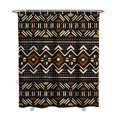 thumbnail image 1 of Extra Long Boho Shower Curtain 72x84 Inches - Vintage Floral & Tropical Leaves Pattern, Waterproof Bohemian Bathroom Decor with 12 Hooks, Tribal Rustic Style, 1 of 5