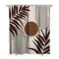 thumbnail image 1 of Extra Long Boho Shower Curtain 72x84 Inches - Vintage Floral & Tropical Leaves Pattern, Waterproof Bohemian Bathroom Decor with 12 Hooks, Tribal Rustic Style, 1 of 5