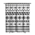 thumbnail image 1 of Extra Long Boho Shower Curtain 72x84 Inches - Vintage Floral & Tropical Leaves Pattern, Waterproof Bohemian Bathroom Decor with 12 Hooks, Tribal Rustic Style, 1 of 5