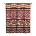 thumbnail image 1 of Extra Long Boho Shower Curtain 72x84 Inches - Vintage Floral & Tropical Leaves Pattern, Waterproof Bohemian Bathroom Decor with 12 Hooks, Tribal Rustic Style, 1 of 5