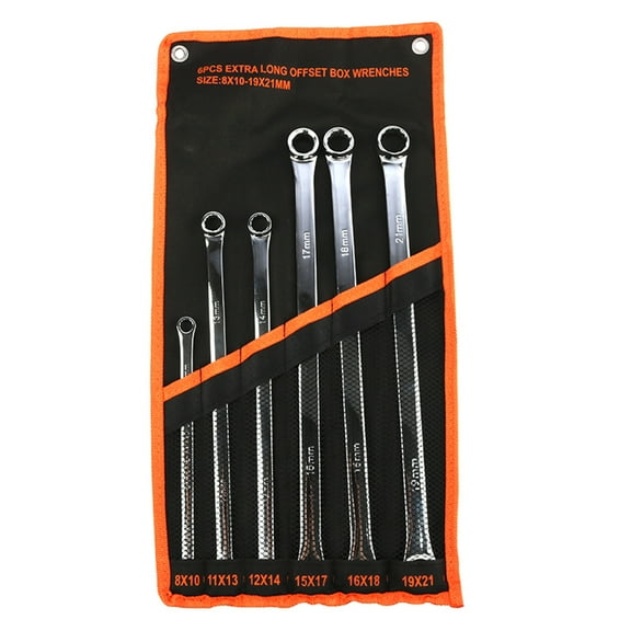 Extra Long Box End Wrench Set Metric Combination Durable Aviation Spanner 6