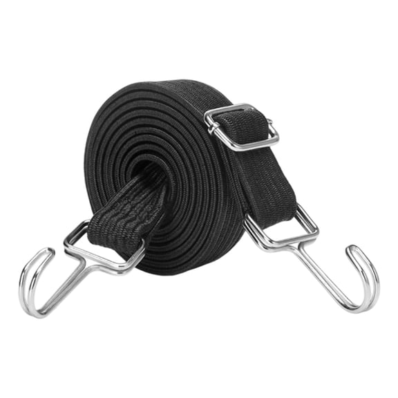 Extra Long Bungee Cords With Hooks (1 Pack) 1m To 5m Heavy Duty Flat Bungee Straps For Luggage Roof Racks Garden And Camping