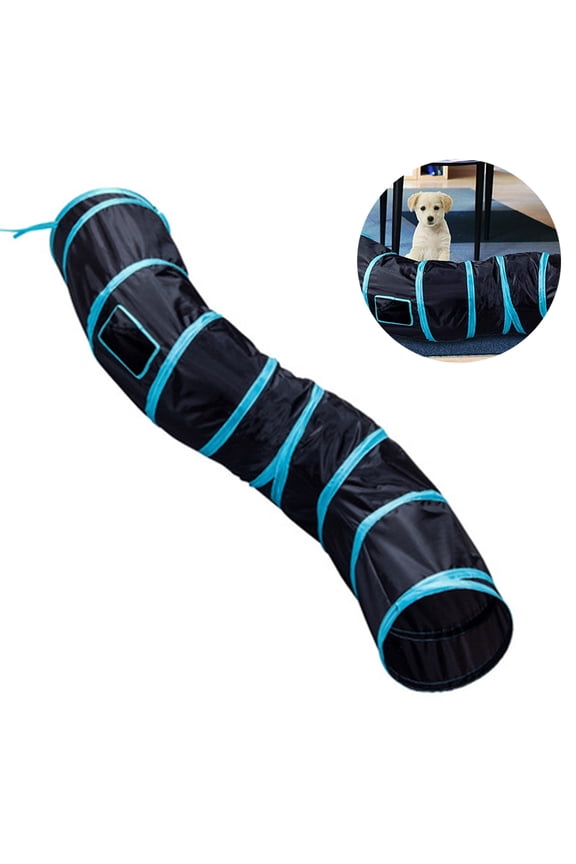 Extra Long Cat Tunnel Collapsible Cat Tube with Peek Hole for Kitten Rabbit Puppy Interactive Fun Cat Toys