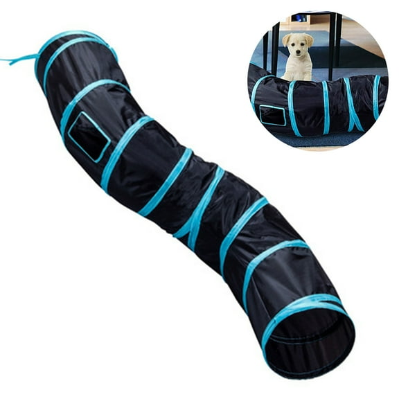 Extra Long Cat Tunnel Collapsible Cat Tube with Peek Hole for Kitten Rabbit Puppy Interactive Fun Cat Toys