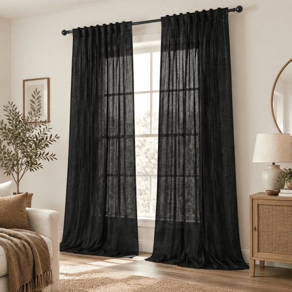 Extra Long Curta108 Inch Length For Living Room Dividers 2 Panel Sets ...