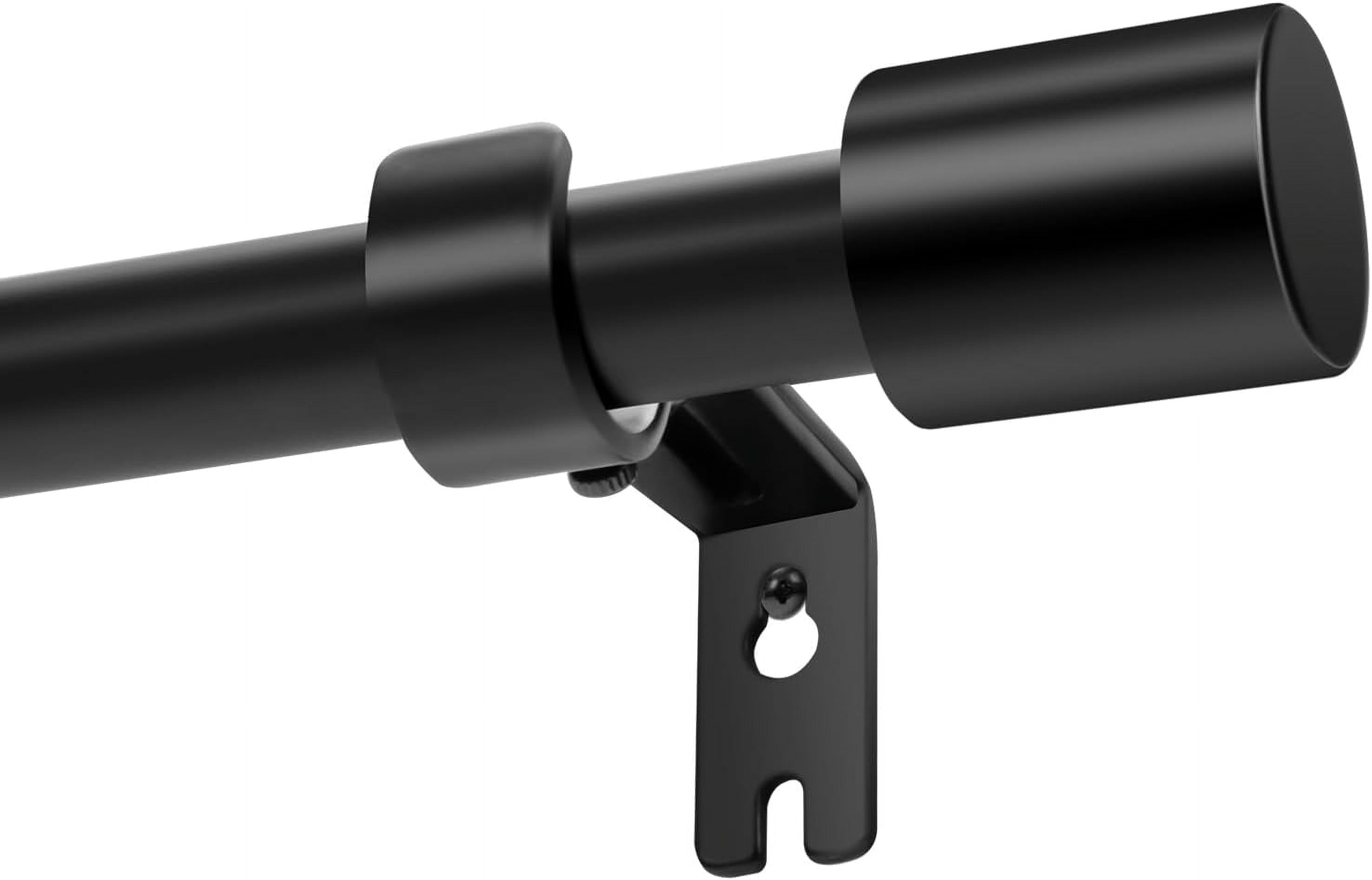 Extra Long Curtain Rods for Windows 240 Inches, Adjustable Black