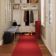 thumbnail image 1 of 24 in. Wide x Cut-to-Length – Non-Slip, All-Weather, Heavy-Duty Utility Runner Rug – Absorbent, Dirt-Trapping, Kid and Pet Safe for Entryways and High-Traffic Areas, Red, 1 of 9