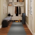 thumbnail image 1 of 31 in. Wide x Cut-to-Length – Non-Slip, All-Weather, Heavy-Duty Utility Runner Rug – Absorbent, Dirt-Trapping, Kid and Pet Safe for Entryways and High-Traffic Areas, Gray, 1 of 9