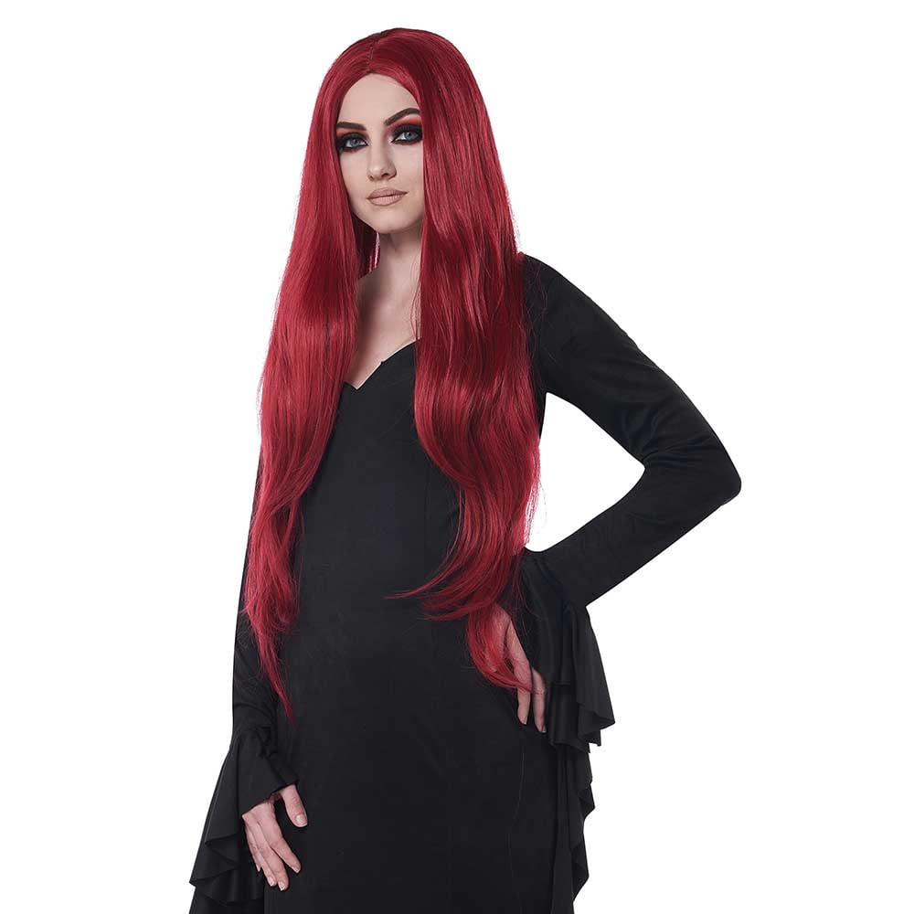 Dark red 2024 cosplay wig