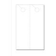 ExtraLong Door Hangers (5" x 16"), 2UP, Perfed, on 10" x 16" White
