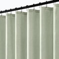 thumbnail image 1 of Extra Long Fabric Shower Curtain, 108 Inch Long Linen Textured Heavy Duty Cloth Shower Curtain Set with 12 Metal Hooks, Waterproof Decor Machine Washable for Bathroom Hotel, 72x108, Sage Green, 1 of 14