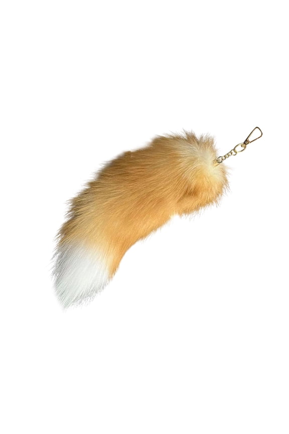 Extra Long Faux Keyring Ornament Tail Keychain Plush Tail Charm Pendant for Bags Wallets Keys